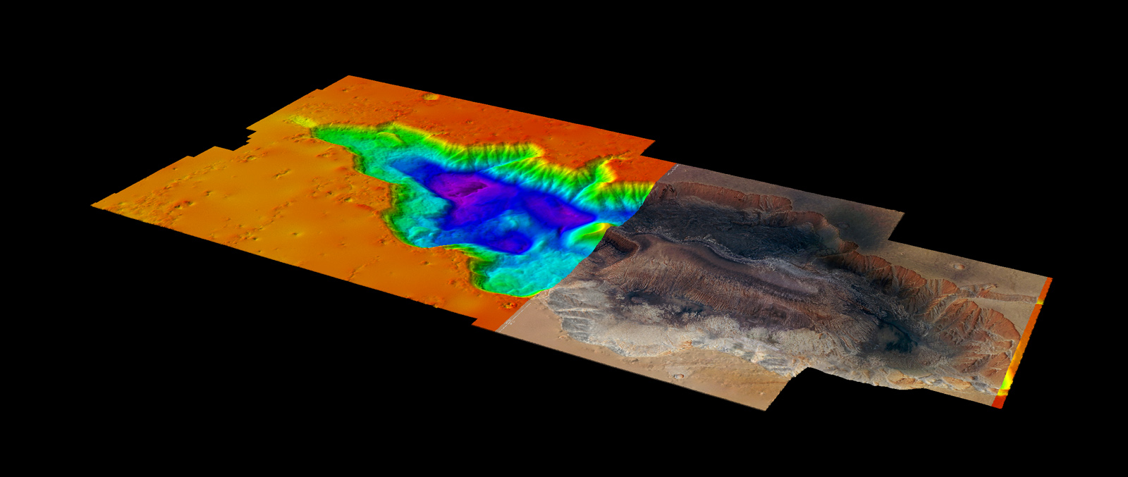 Point cloud of Mars Hebes Chasma