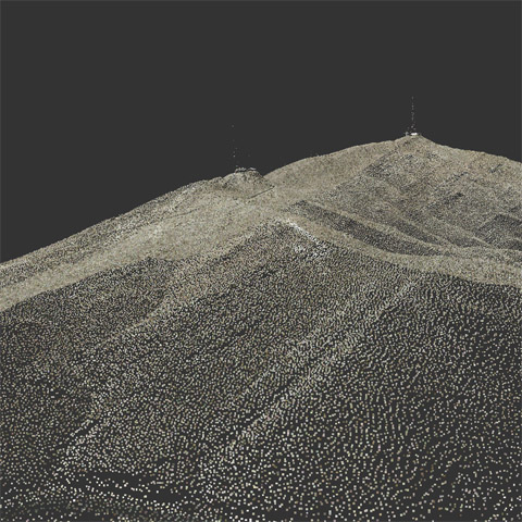 3D Franklin Mountains LIDAR Section 1 by Reuben Reyes