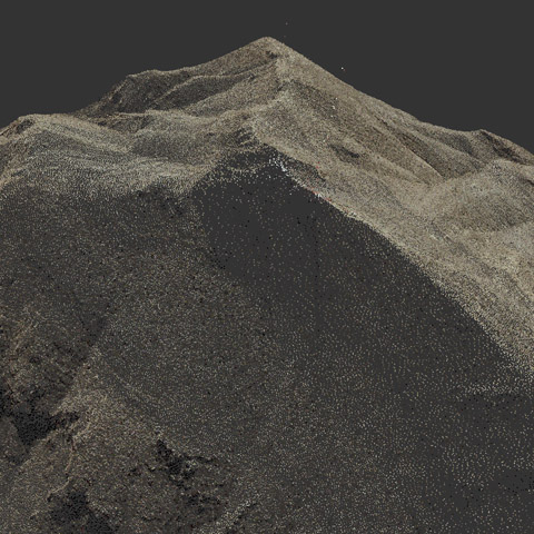 3D Franklin Mountains LIDAR Section 3 by Reuben Reyes