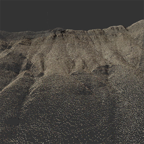 3D Franklin Mountains LIDAR Section 5 by Reuben Reyes