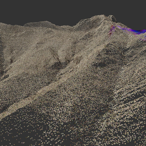 3D Franklin Mountains LIDAR Section 6 by Reuben Reyes