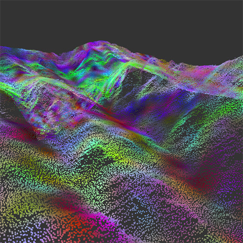 3D Franklin Mountains LIDAR Section 8 by Reuben Reyes