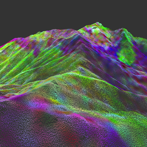 3D Franklin Mountains LIDAR Section 10 by Reuben Reyes