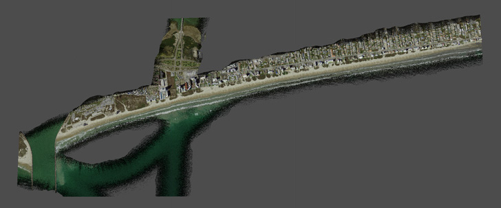 3D South Padre Island LIDAR by Reuben Reyes